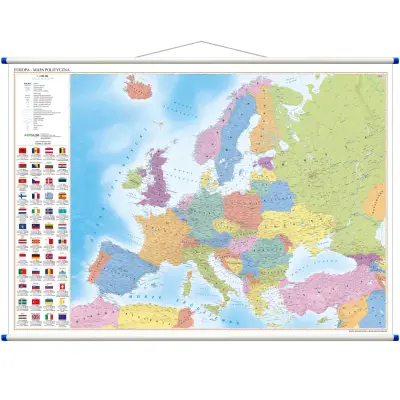 Europa polityczna - mapa ścienna, 1:4 500 000, ArtGlob